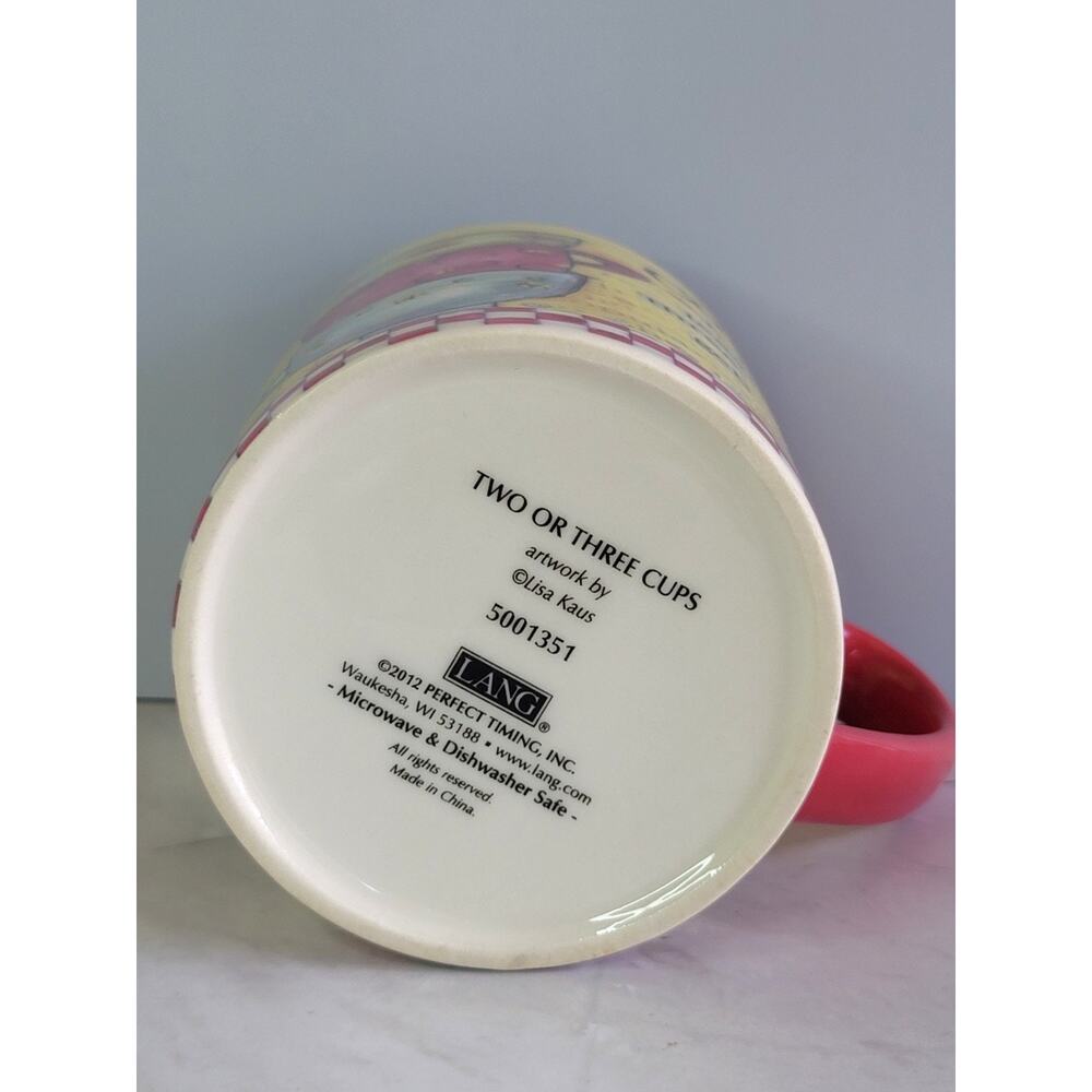 Lang Coffee Two or Three Cups Ceramic Mug with Artwork by Lisa Kaus 17oz 5001351 - Picture 9 of 10